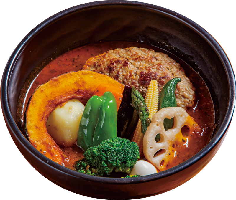 ハンバーグ野菜カリー